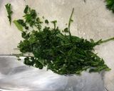 たっぷり玉ねぎの大葉トマトダレ作り方2写真
