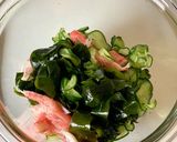 定番料理【たっぷりワカメの酢の物】作り方3写真