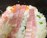 ベーコンピラフ作り方1写真