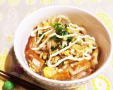 節約ひとり飯♡もやしと卵の中華味丼作り方5写真
