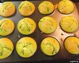 HM♡クリチ&こしあん入り抹茶マフィン♡作り方10写真