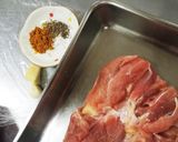☆カレー風味の照り焼きチキン☆作り方1写真