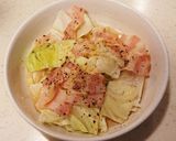 電鍋で簡単!キャベツとベーコン蒸し作り方5写真