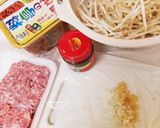 ○挽肉もやしあんかけ丼○作り方1写真