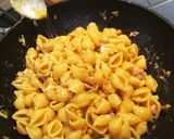 ひよこ豆とベーコンのパスタ作り方2写真
