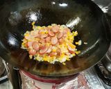 青じそと練り梅の残り物あっさりチャーハン作り方4写真
