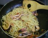 イカとトマトのパスタ作り方4写真
