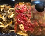 エリンギ入り美味しい牛丼 *☻*作り方3写真