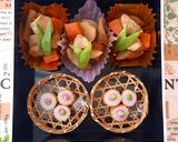 運動会　お重　煮物と口取り作り方1写真