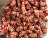 しめじとひき肉の炒め作り方1写真
