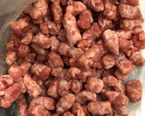 しめじとひき肉の炒め作り方1写真