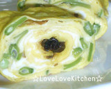 お弁当に♪さやいんげんと塩昆布の卵焼き作り方4写真