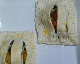 サラダチキン☆野菜とチーズ入りカレーパイ作り方8写真