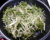 簡単！水菜のゴマ炒め作り方2写真