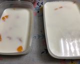 タッパー製の牛乳寒天作り方6写真