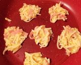 うどんと卵のハムチーズ焼き作り方2写真