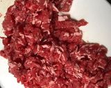 牛肉と牛蒡舞茸の時雨煮作り方1写真