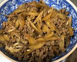 牛肉と牛蒡舞茸の時雨煮作り方6写真