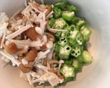 簡単ねばねばコンビ納豆きのこおくら作り方3写真