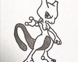 キャラ弁 ポケモン ミュウツー☆作り方1写真