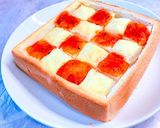 簡単！市松模様のピザトースト作り方7写真