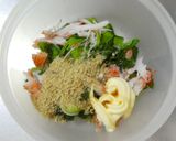 レンジ☆青梗菜とカニカマの胡麻マヨサラダ作り方4写真
