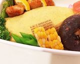 5月21日 お花 オムソバ 詰め方作り方4写真