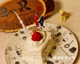 犬ケーキ　苺のショートケーキ風作り方7写真