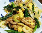 豚肉とアスパラとたけのこのオイスター炒め作り方7写真
