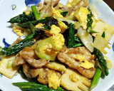 豚肉とアスパラとたけのこのオイスター炒め作り方7写真