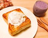 練乳ココナッツトーストꕤ作り方5写真