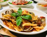 春・本格的あさりのトマトパスタ作り方9写真