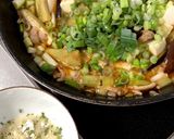 市販の麻婆豆腐にナス、豚バラネギ追加で♪作り方7写真