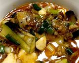 市販の麻婆豆腐にナス、豚バラネギ追加で♪作り方11写真