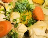 鶏肉の肉じゃが風あまから生姜煮込み作り方4写真