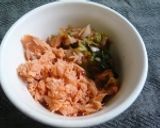 韓国風★鮭キムご飯作り方1写真