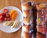 菓子パンアレンジで簡単フルーツサンド作り方1写真