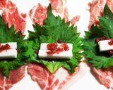 長芋の梅しそ豚肉巻き作り方1写真