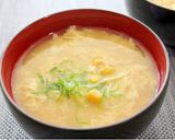 想い出の味♪コーンクリーム入り中華スープ作り方4写真