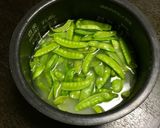 さや付きヤンググリンピースご飯作り方4写真