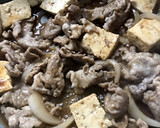 焼き豆腐と豚肉の焼肉タレ炒め作り方3写真