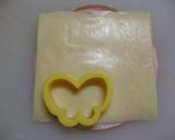 キャラ弁★ハムとチーズのちょうちょ♪作り方1写真