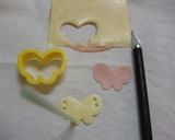 キャラ弁★ハムとチーズのちょうちょ♪作り方2写真