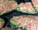 ヘルシー♡えのき入りピーマンの肉詰め作り方3写真