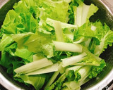 ほっとする♡青菜と卵&カニカマの巾着煮♪作り方7写真