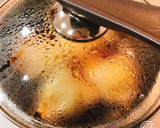 ほっとする♡青菜と卵&カニカマの巾着煮♪作り方10写真