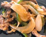 レンジで柔らか！牛肉のオイスター炒め作り方9写真