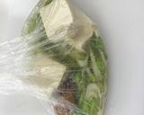 ポリ袋でできるヤキトリ缶の肉豆腐作り方5写真
