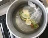 ポリ袋でできるヤキトリ缶の肉豆腐作り方6写真