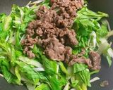 セロリと牛肉のかき油炒め作り方8写真